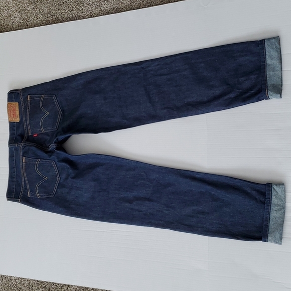 Levi's 501 Jeans Dark Wash Buttonfly - Picture 5 of 13